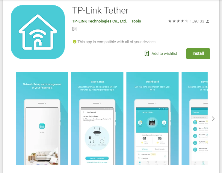 TP-Link Tether app