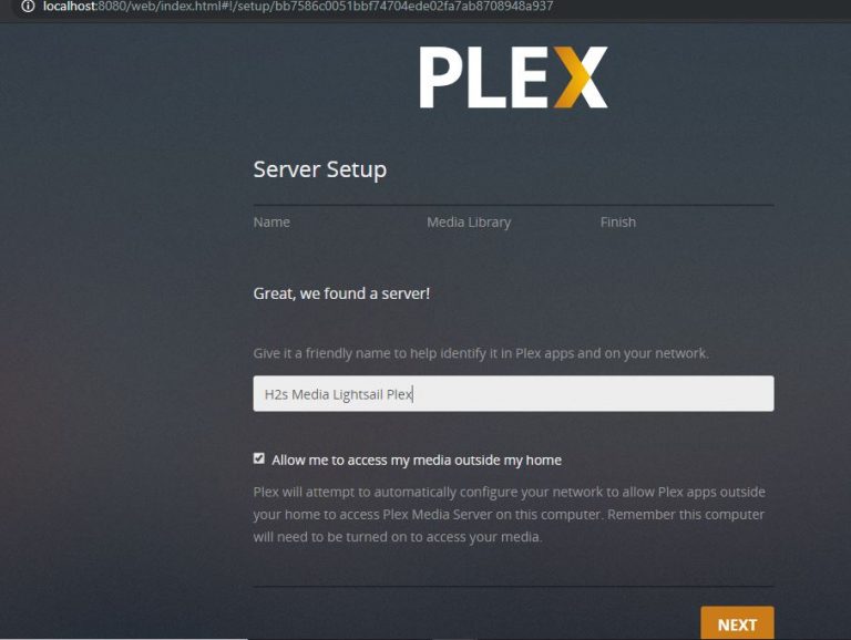 ubuntu plex media server login