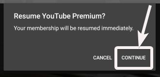 Resume Youtube premium 2