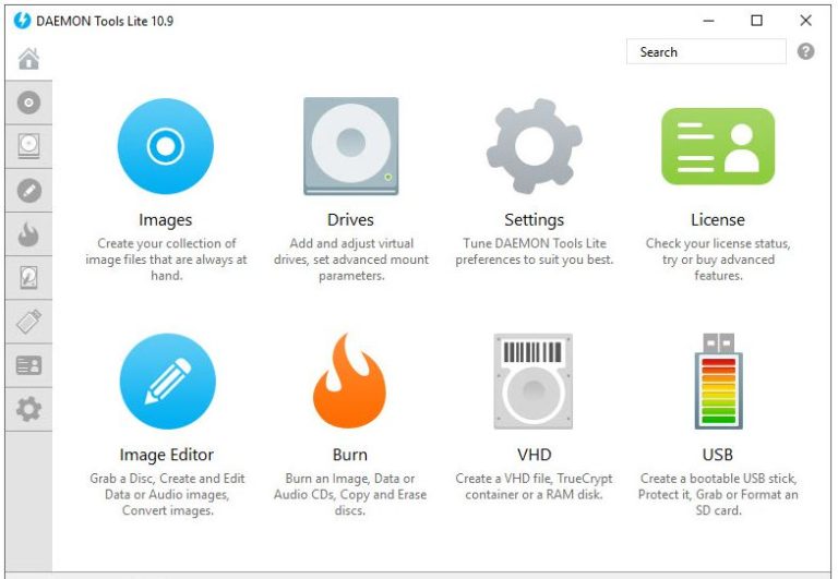 DAEMON Tools Lite free ISO image mounting software