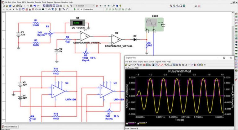 Multisim circuit simulator software
