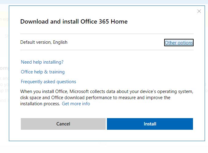 mircosoft office 365 home download