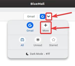 add multiple email accounts to BlueMail,