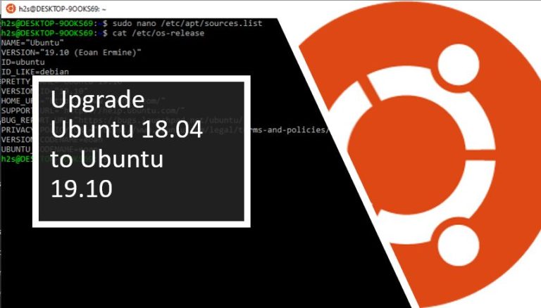 Upgrade Ubuntu 18.04 LTS to 19.10 Non-LTS