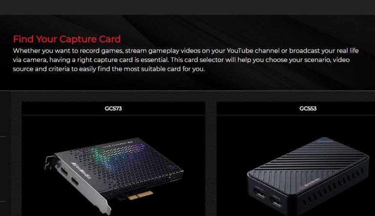 AVerMedia Introduces ‘Find Your Capture Card’ and ‘Compatibility Testing Tool’