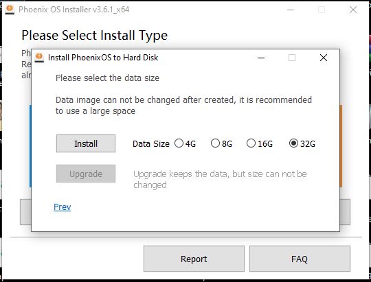 how to install phoenix os iso from bootable disc
