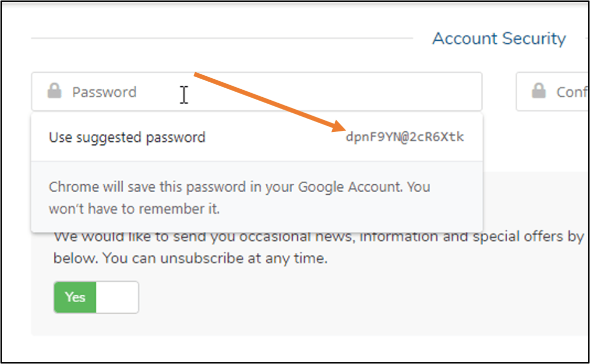 google chrome password manager security