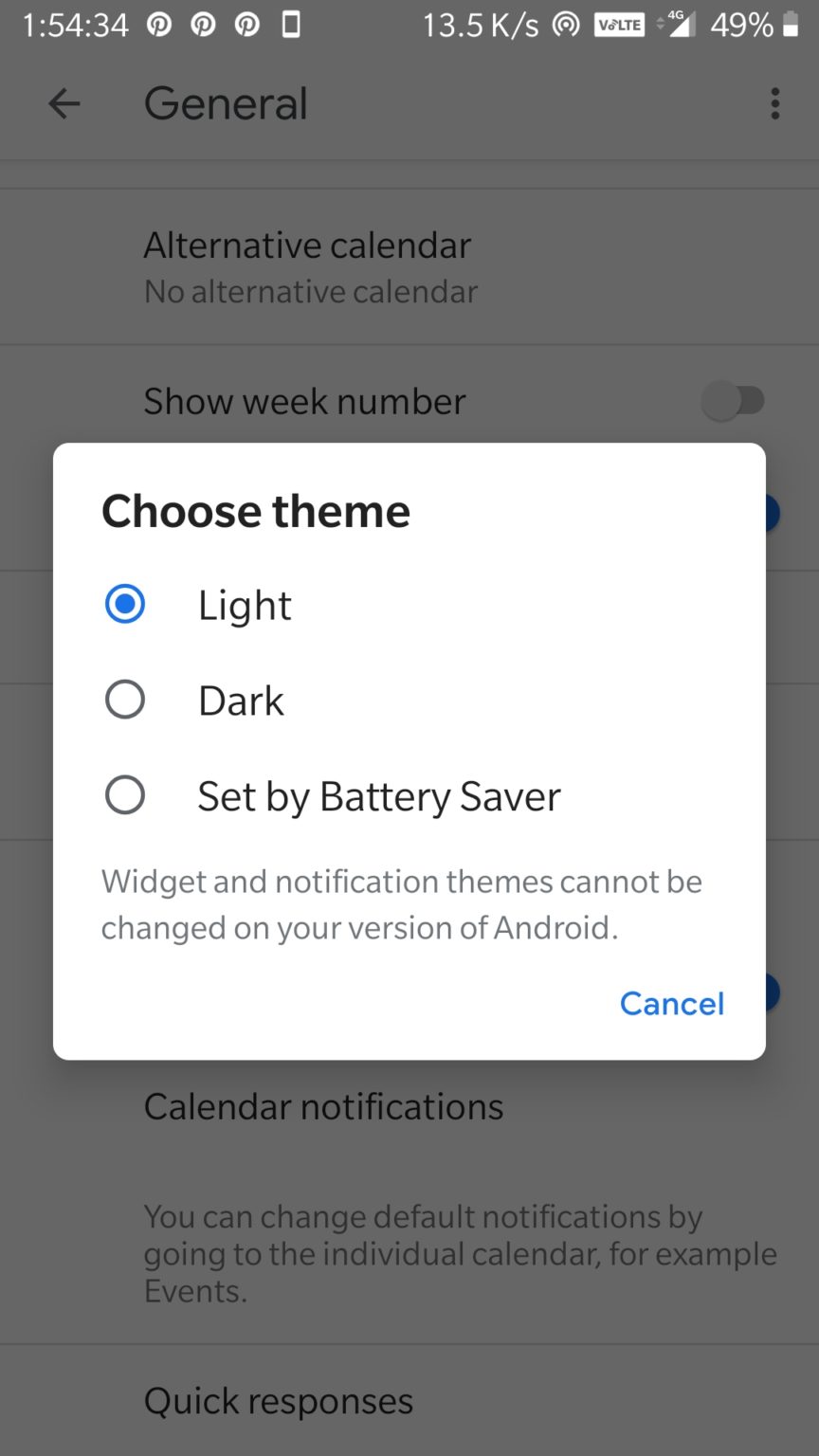 Activate Dark Mode on Google Calendar to get black look H2S Media