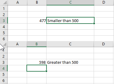 Using IF function on Excel 2019