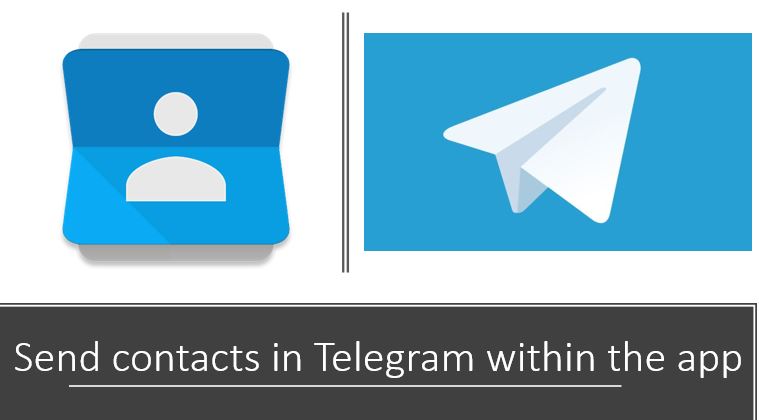 How to send contacts in Telegram within the app
