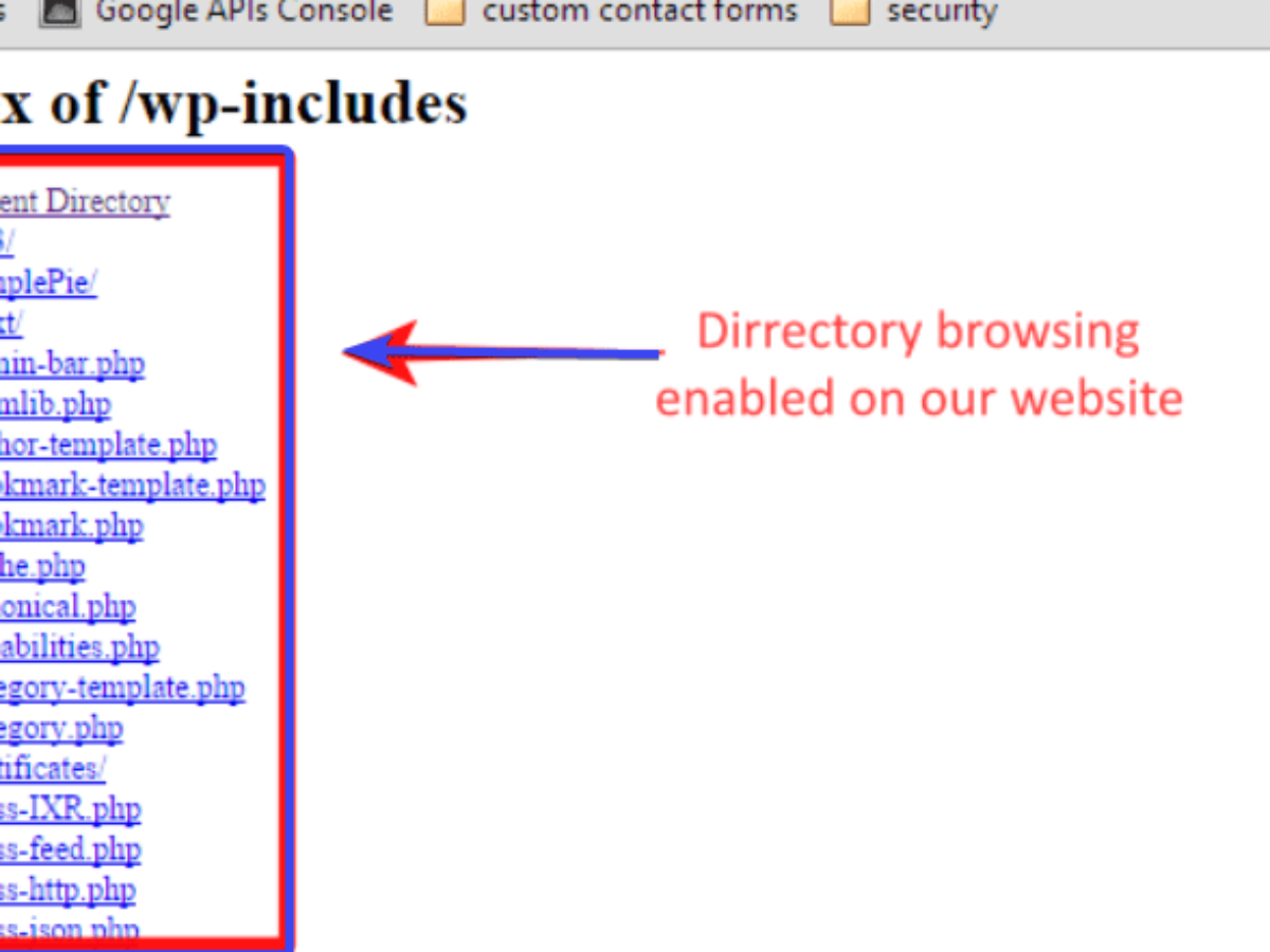 How To Stop Directory Listing Or Index Browsing In Wordrpress Via Images, Photos, Reviews