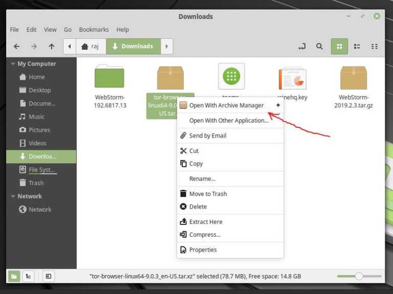 how to install tor browser on linux mint