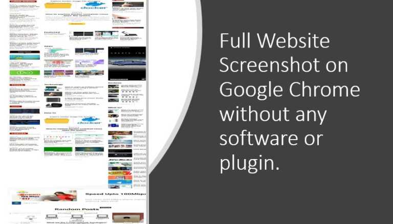 How to take full website screenshot on Google Chrome without any app or tool
