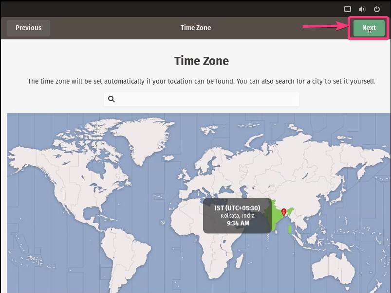 Pop!_OS Time zone