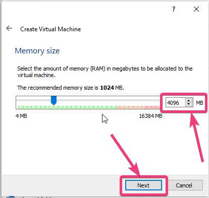 Select the amount of Memory