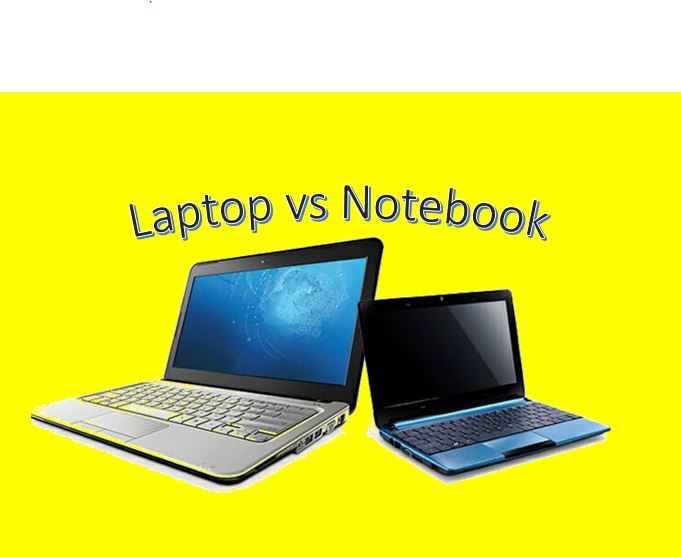 What's the difference between a notebook, a laptop, and an