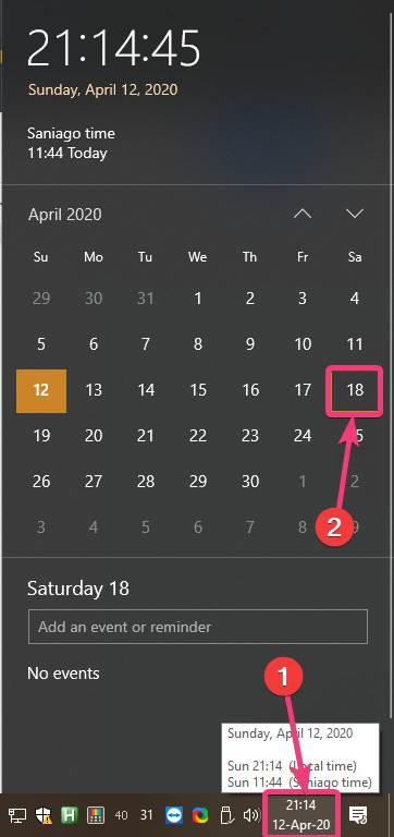 Adding appointments on Microsoft Calendar Windows 10