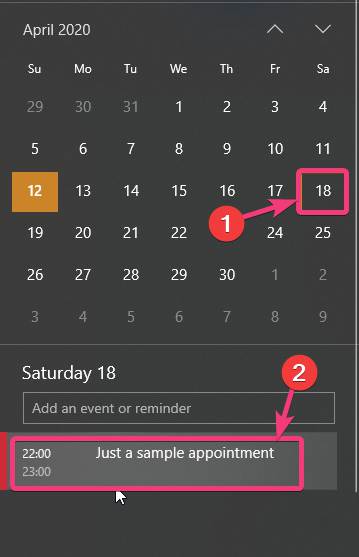 Delete or modify the appointment within the Calendar app