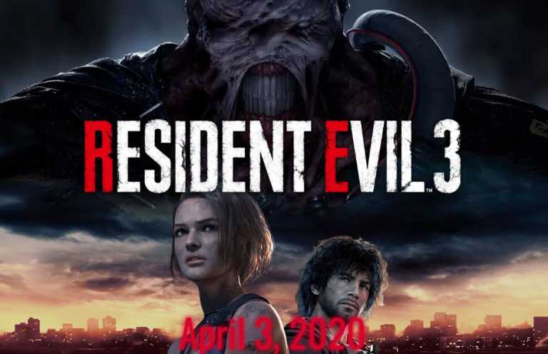 Resident Evil 3 will be released on April 3, 2020 for the PC, PS4 & Xbox One