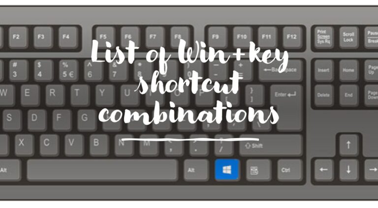 keyboard shortcut for infinity windows