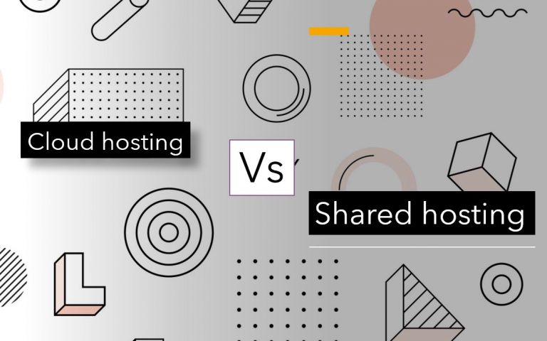 Shared hosting vs. Cloud hosting services min