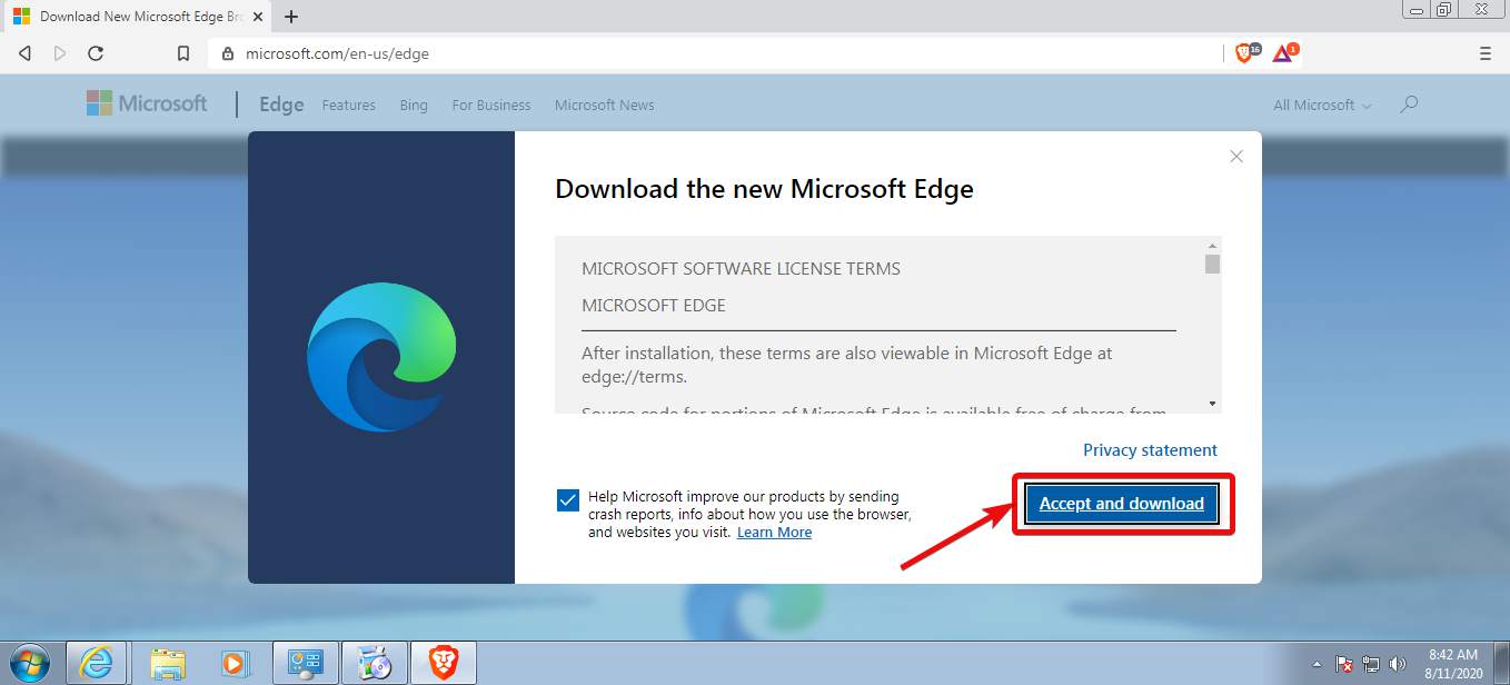 microsoft edge download windows 7