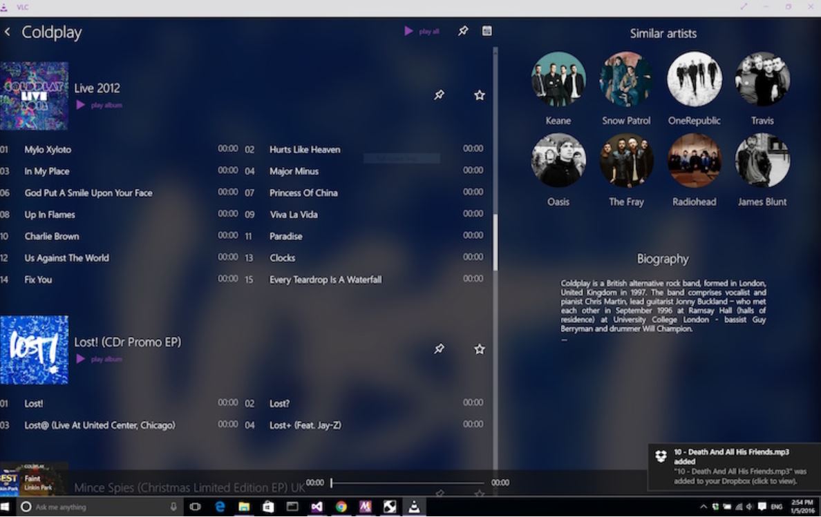 best music player for windows 10 2015