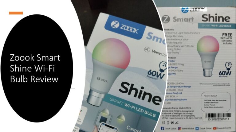 Zoook Smart Shine Wi fi LED Bulb Review min