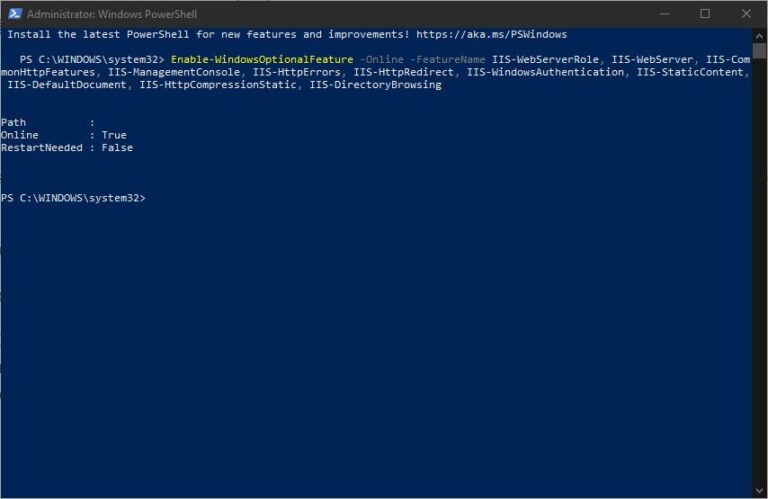How To Install Iis With Powershell On Windows Server 2016 Vps 10