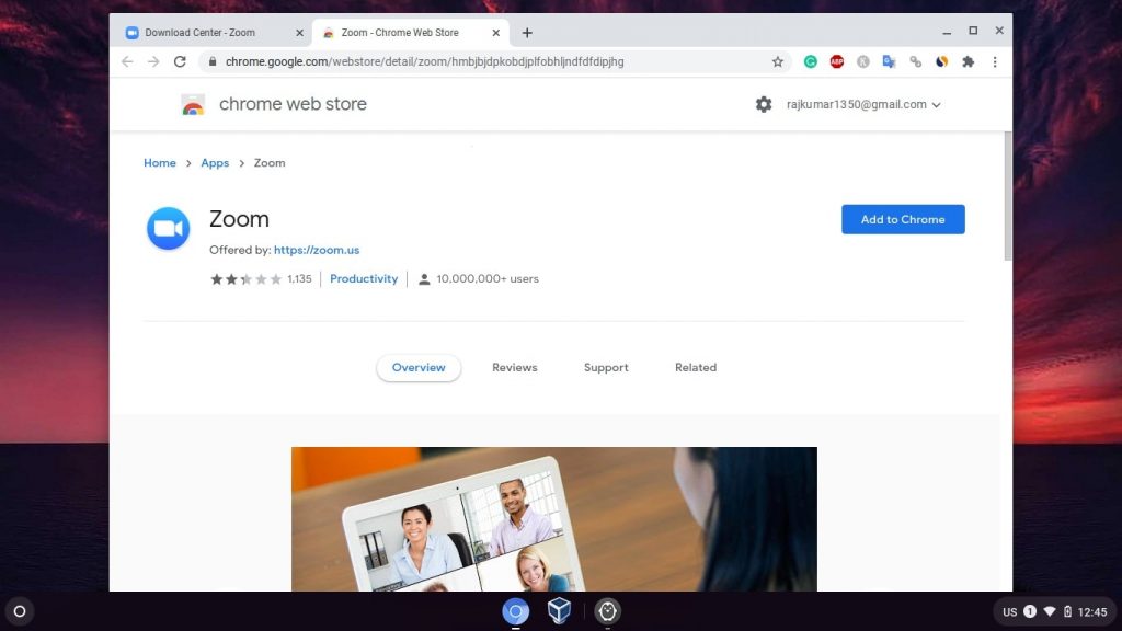 download zoom for chromebook