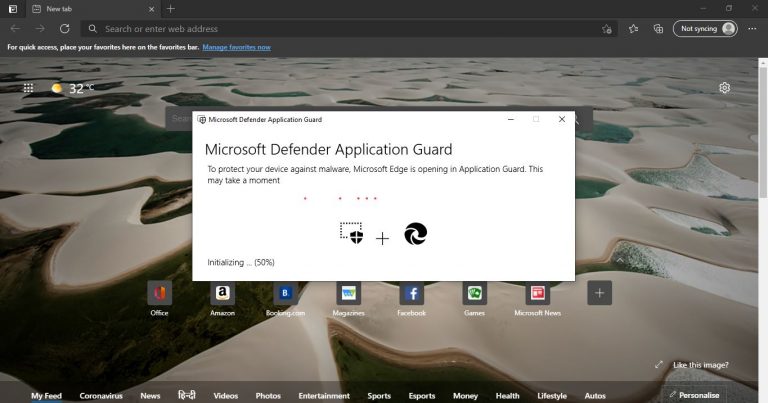 Microsoft Edge with Defender Application Guard min