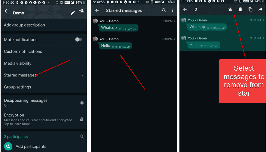 How to bookmark Whatsapp messages that are important to you