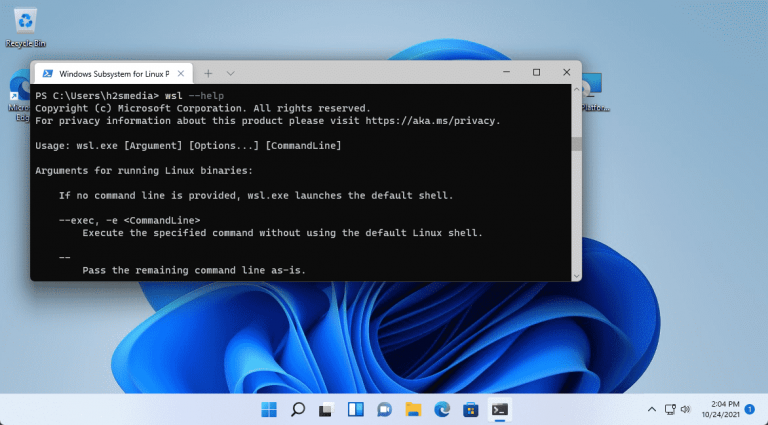 Powershell enable Windows 11 WSL