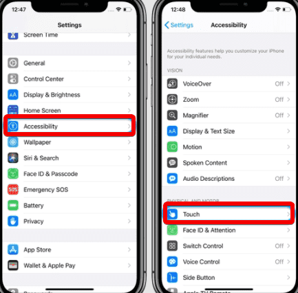 Accessibility Settings iPHone