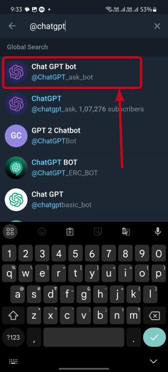 ChatGPT on Telegram  