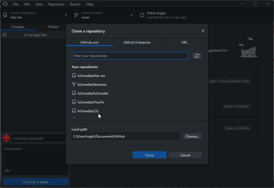 Clone an Existing Repository