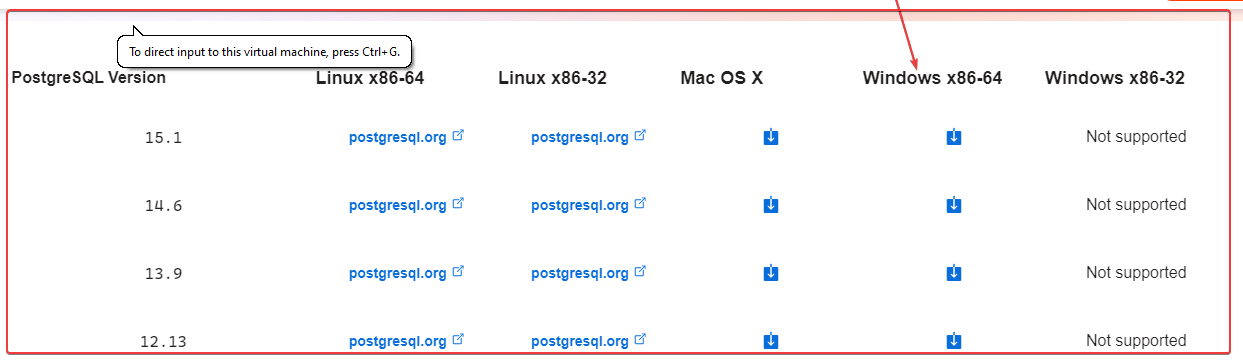 Download PostgreSQL for Windows 10 or 11