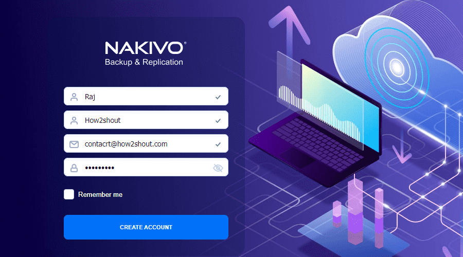 Create NAVIKO backup account