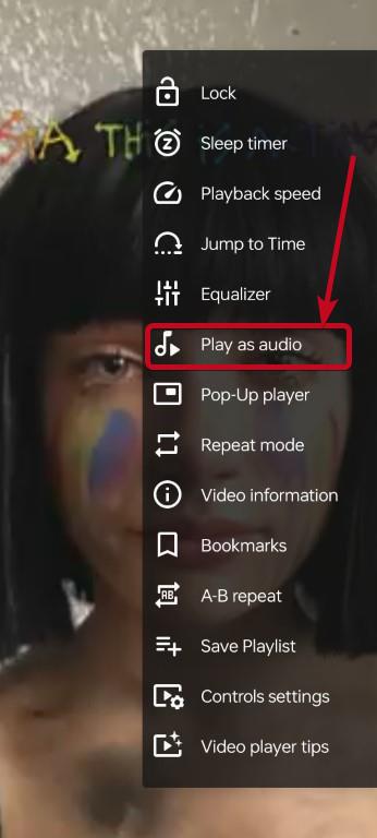 VLC Play as audio