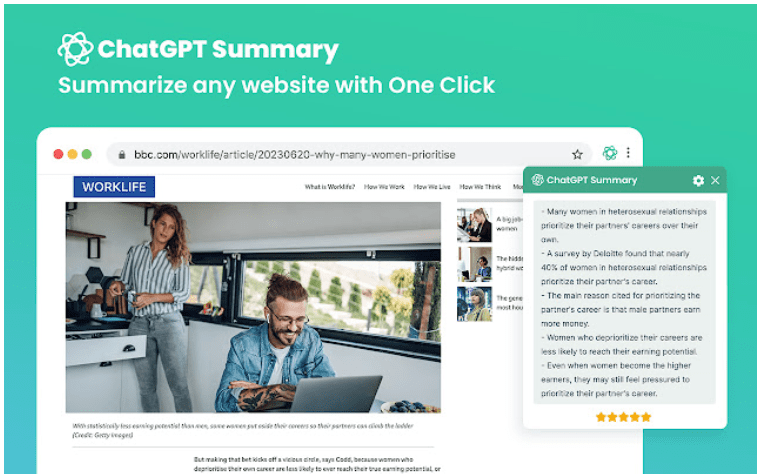 ChatGPT Summary for Chrome