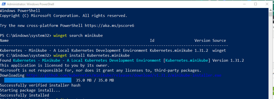 Command to Install Minikube on Windows 11