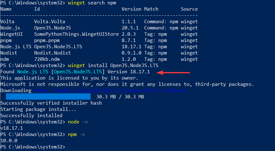Install Nodejs and NPM on Windows