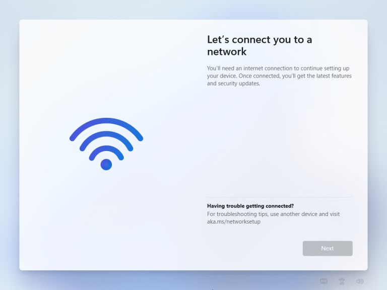 Lets connect you to the network problem windows 11