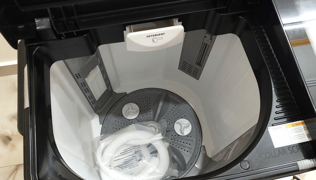 White Westinghouse SFW110G is its Hammer Wash Technology