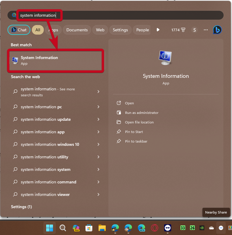 GPU on Windows 11 using system information 