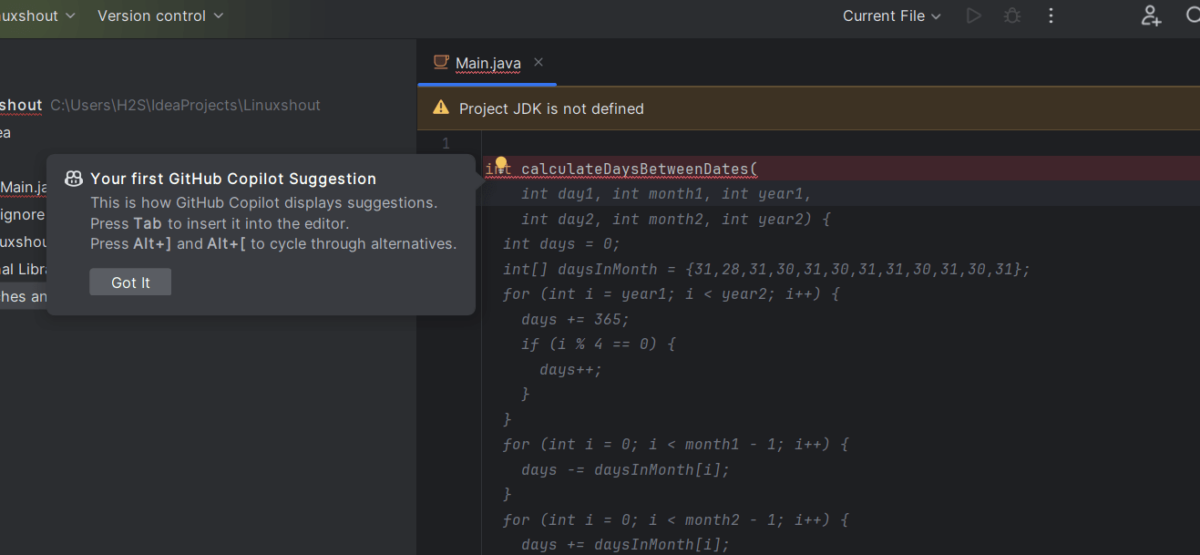 How to Install and Use Github Copilot in JetBrains IntelliJ idea - H2S ...