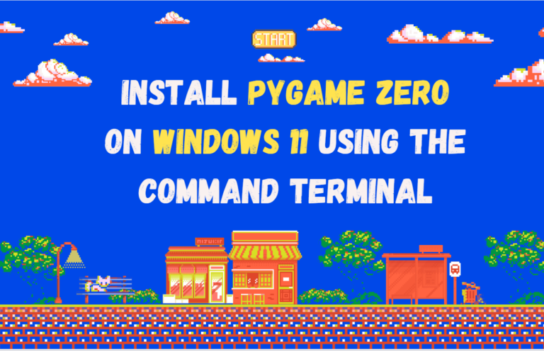Install pygame zero on Windows 11 using command