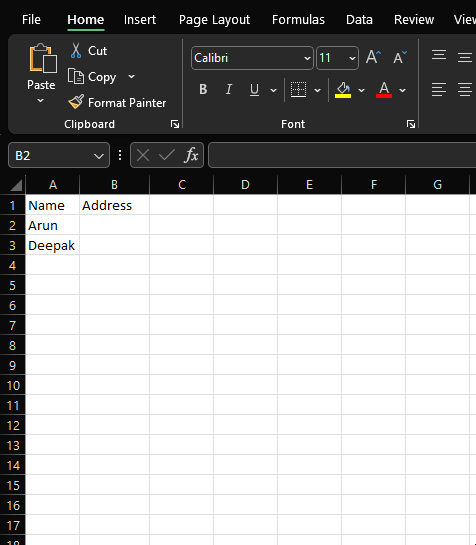 Dynamically set width in Excel