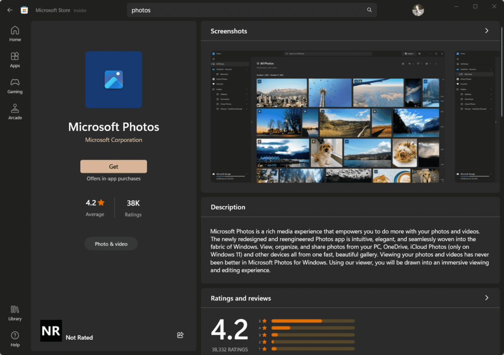 Install Microsoft Photos on Windows 11