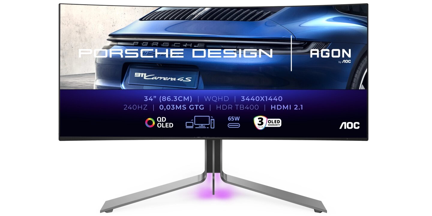 AOC AGON PRO PD34 monitor design